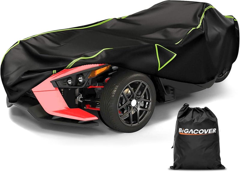 BIGACOVER Full Cover for Polaris Slingshot Heavy Duty Premium Oxford Cover Windshield Cover Waterproof Windproof All Weather Protection Covers for Slingshot S SL SLR R Signature LE(420D Oxford) - Image 1